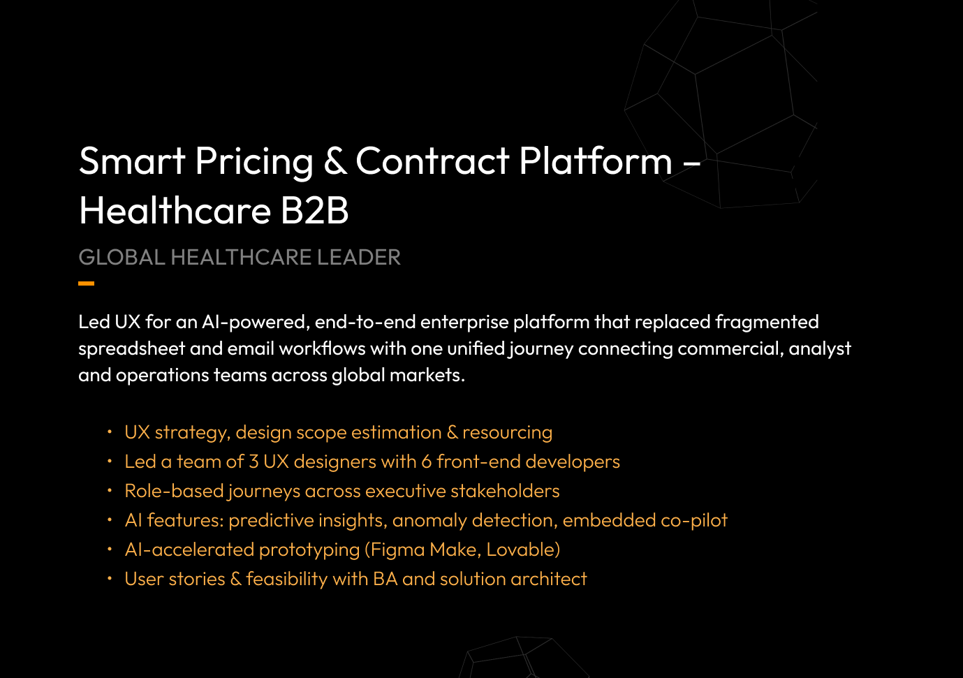 Smart Pricing & Contract Platform – Healthcare B2B